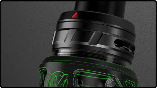 Les arrivées d'air sur le haut